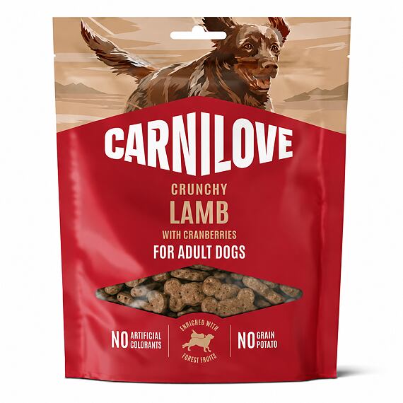Carnilove Ropogós Kutyasnack Bárány+Áfonya 200g