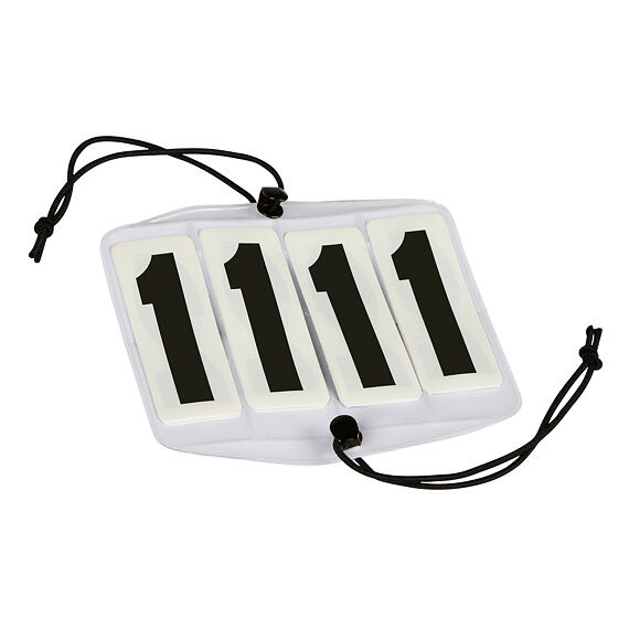 Turnajová čísla, 4 čísla, 10x9,5cm, gumička, pár