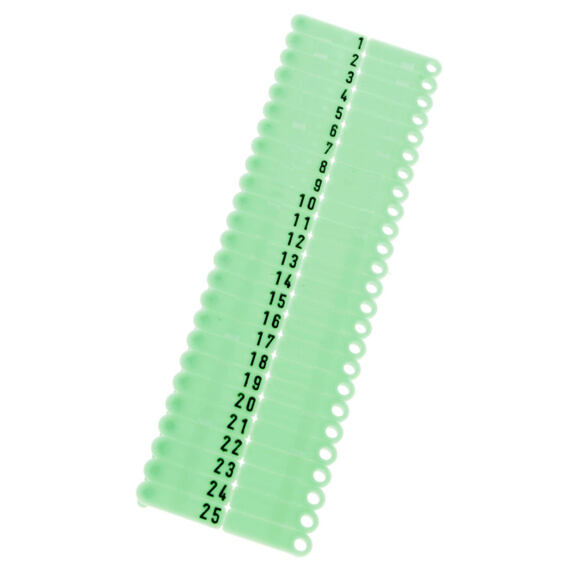 Ušní známky Twintag bez popisu zelené 50ks/bal