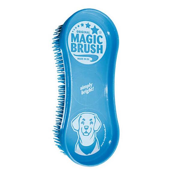 Kartáč plastový MagicBrush pro psy, modrý