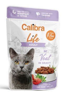 Calibra Cat Life Adult Veal in gravy kapsička pro kočky 85g