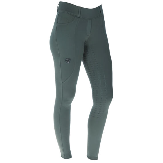 Dámské jezdecké legíny s gripem Covalliero A/W 2023, nefritově zelená