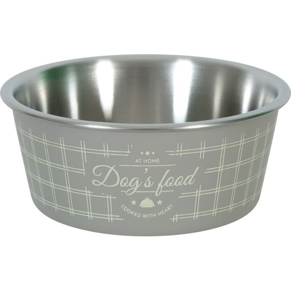 Zolux KUTYAELEDEL rozsdamentes acél tál barna 400ml