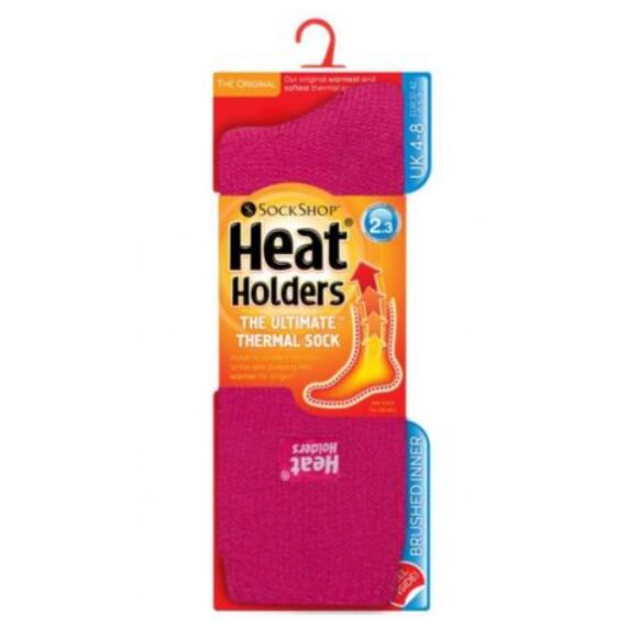 Dámské termoponožky HEAT HOLDERS, malinové, vel: 37-41