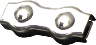 Duplex drótkötél bilincs 5 mm rozsdamentes