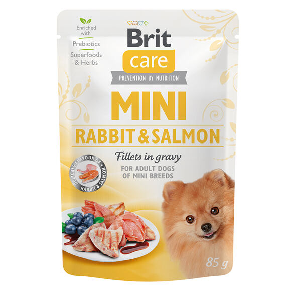 Brit Care Dog Mini Nyúl&amp;Sallander filé szószban 85g