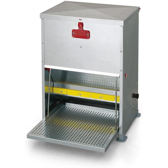 Rálépős csirkeetető 28 literes, kb. 20 kg