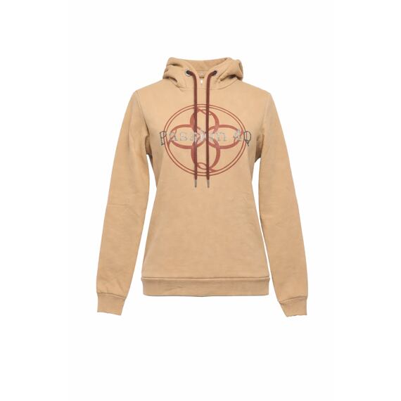 Női kapucnis pulóver Passion 4Q, homokszínű