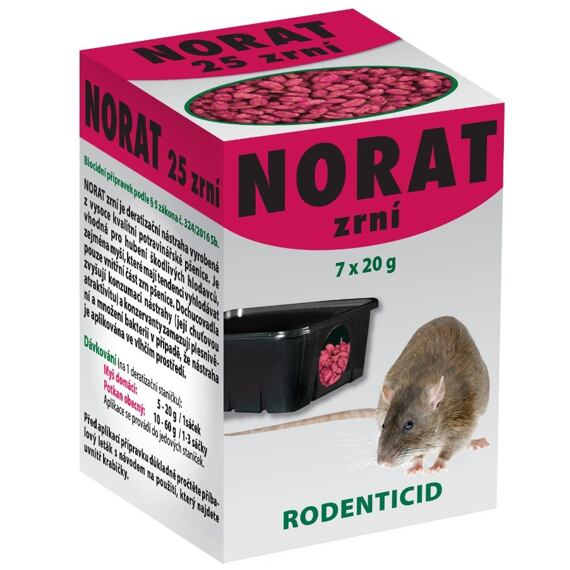 NORAT 25 ZRNÍ 7x20 g