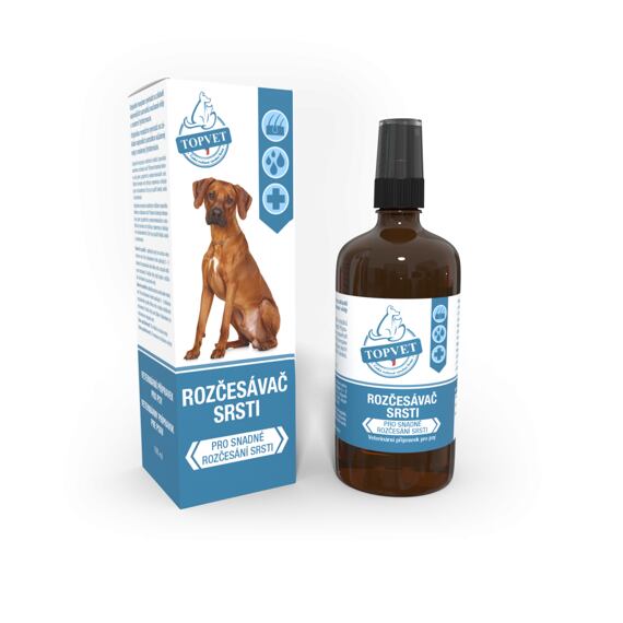 Topvet For Pets Rozčesávač srsti pro psy, 100 ml