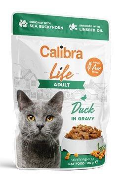 Calibra Cat Life Adult Duck in gravy kapsička pro kočky 85g