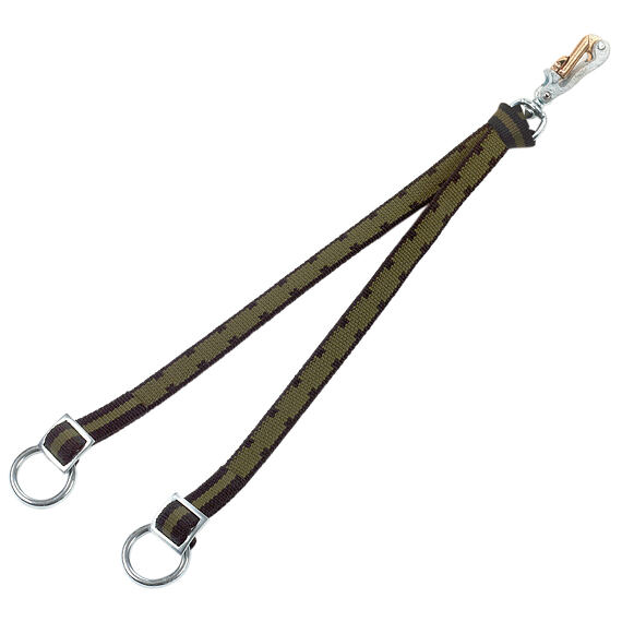 Obojek pro skot Top-Quality, dvojitý popruh 60cm s bezpečnostní karabinou