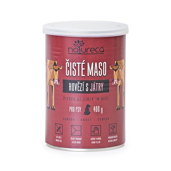 NATURECA konz. hovězí s játry pro psy 400g