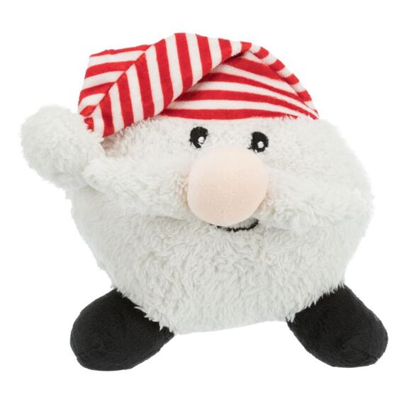 Vánoční hračka pes Míček Santa plyš 18-29cm