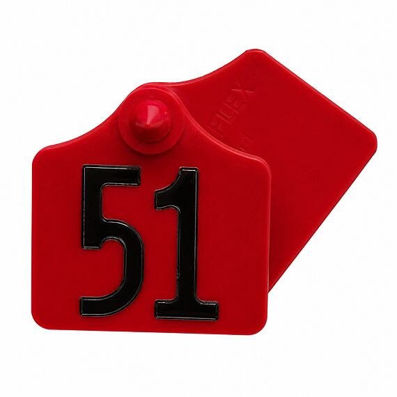 Primaflex füljelző leírással 25 db, piros, 1-es méret