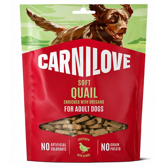 Carnilove kutyasnack fürj és oregánó ízesítésű 200g
