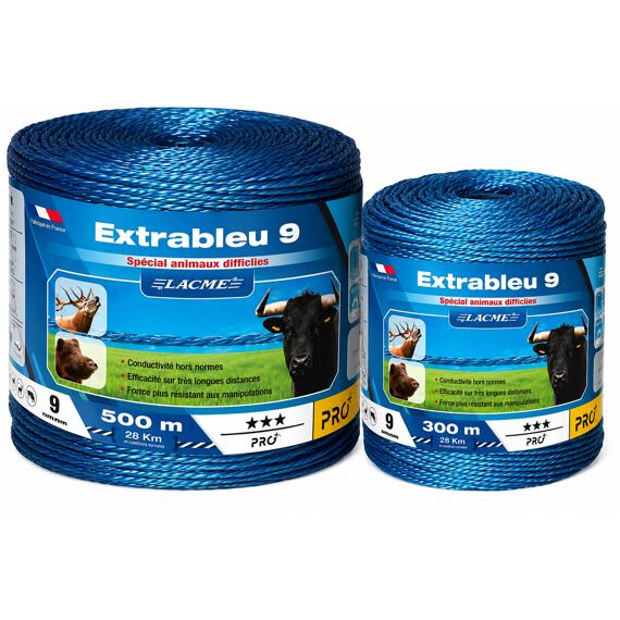 Villanypásztor kötél EXTRABLEU 9