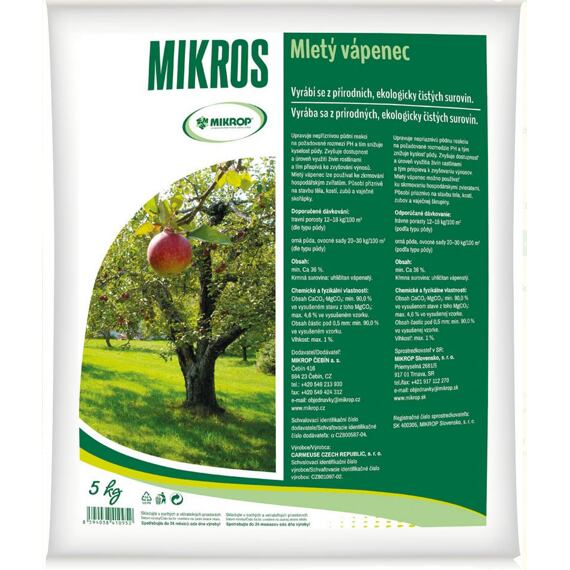 Mikros mletý vápenec 5 kg