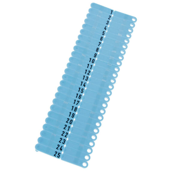 Ušní známky Twintag s popisem 50 ks, modré