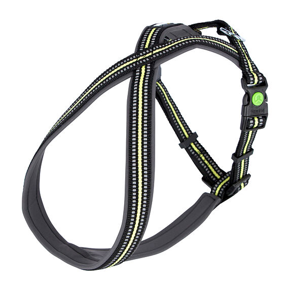 Postroj pro psy Xenos reflexní, černo/žlutý