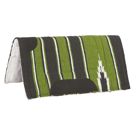 Westernová deka pod sedlo LproWest Kearney, zelená ,vel. 26" x 26"