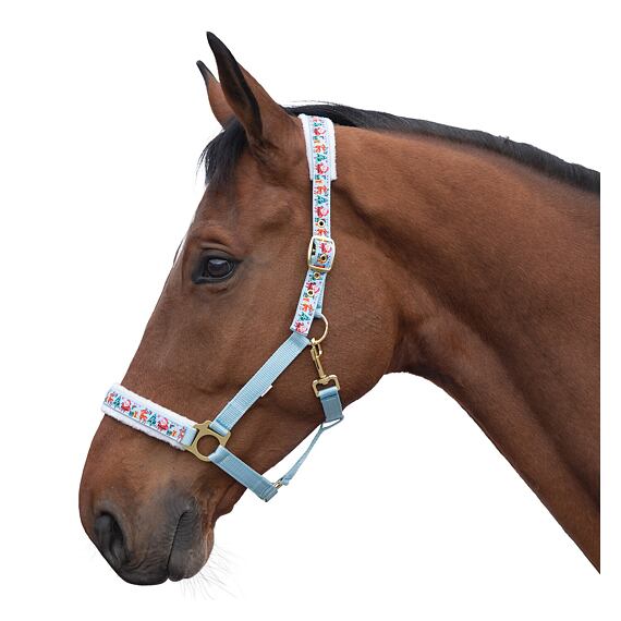 Happy X-Mas nejlon kötőfék, kék