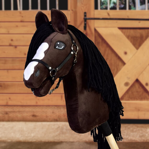 Hobby horse LarDen Sisi s černou ohlávkou, vel. M