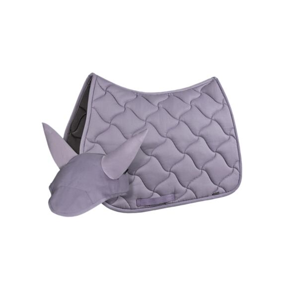 Podsedlová dečka + čabraka EQUILINE Rombo Fluid, všestranná, lila
