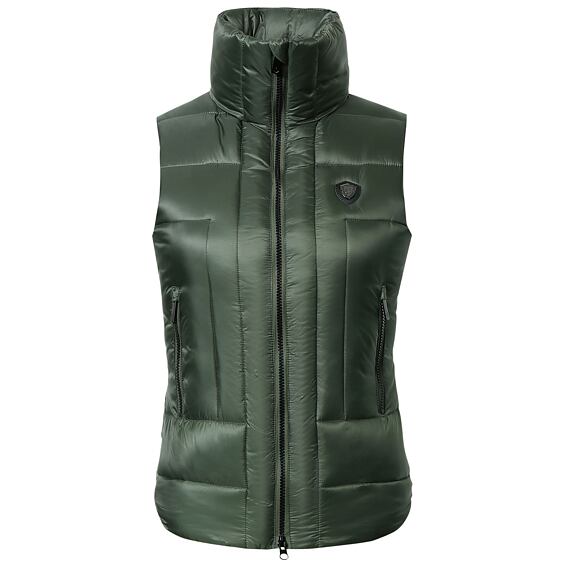 Dámská prošívaná vesta Covalliero A/W 2024, khaki