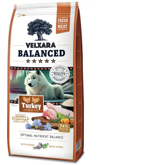 Velxara BALANCED Dry FM Dog Senior Monoprotein Turkey & Rice