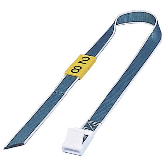 Obojek na krk pro číselné označení modrý s plastovou sponou 90cm