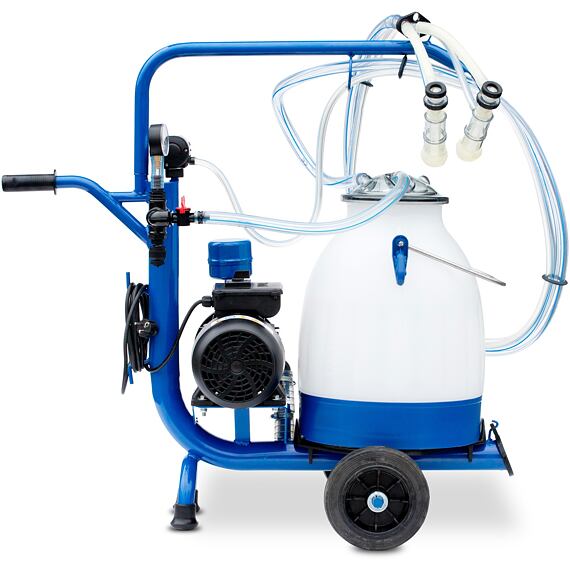 Mobil juhfejő berendezés kocsival és 170 L/min vákuumszivattyúval