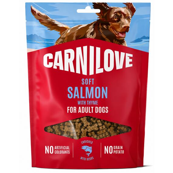 Carnilove Kutya Puha Snack Lazac+Kakukkfű Kis Falatka 200g