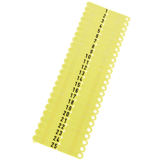 Ušní známky Twintag bez popisu žluté 50ks/bal