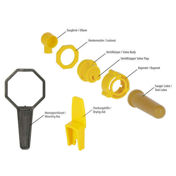 Klapka uzavírací 5ks - pro ventil 14220/2 na kbelík 14210