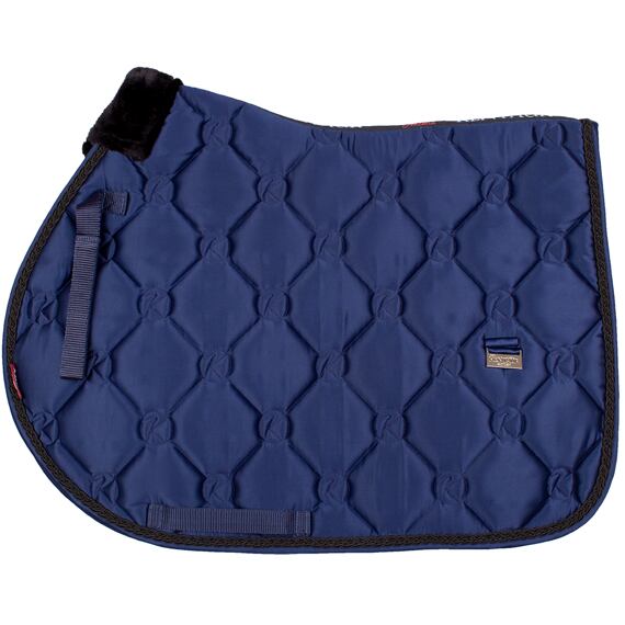 Podsedlová dečka KenTaur Satin, tmavě modrá