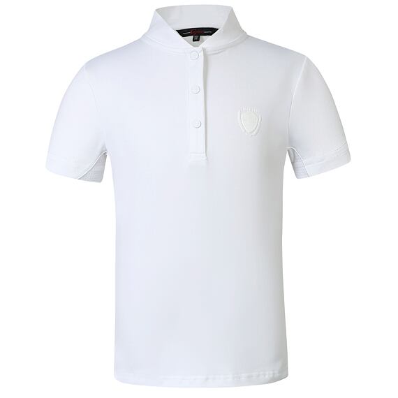 Dětské závodní tričko Covalliero S/S 2024, bílá