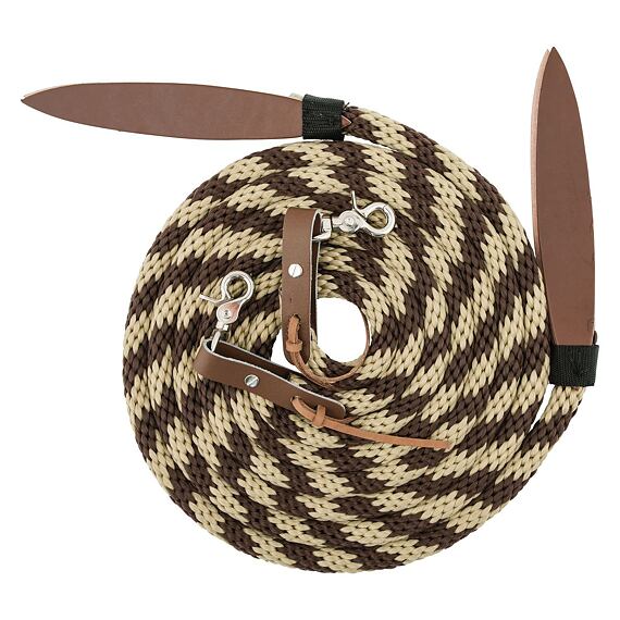 Westernové nylonové otěže LproWest, béžová