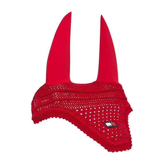 Čabraka na uši TOMMY HILFIGER Lexington, kolekce S/S 2025, červená