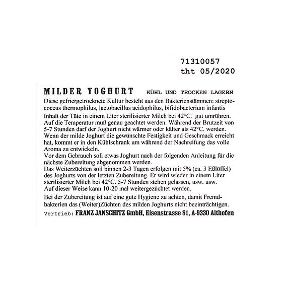 Jogurtová kultura - startér