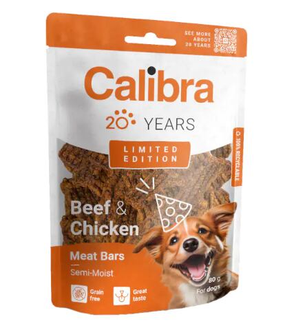 Calibra Dog Limited Edition Beef&Chicken Bars 80g