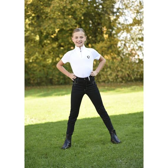 Dětské jezdecké kalhoty BasicPlus černé