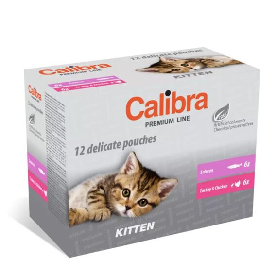 Calibra Premium Kitten kapsičky pro koťata, multipack 12*100g