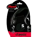 Flexi Classic Rope kutyapóráz, S méret, 8 m hosszú, max. 12 kg, fekete