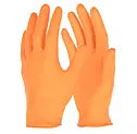 Eldobható nitril kesztyű X-Grip 240 mm, 50 db/csomag, narancssárga