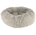 Plyšový pelíšek pro psy Fluffy, světle šedý
