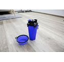 Cestovní kelímek na vodu a krmivo pro psy, 2 x 350 ml, modrý