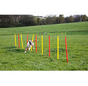 Agility překážky pro psy set 3 ks, červená/žlutá