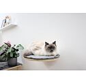 Odpočívadlo pro kočky oválné nástěnné Tofana, 50 x 35 x1,5 cm, šedé