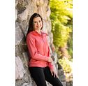 Mikina s kapucí Covalliero S/S 2025 dámská, korálová